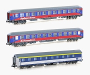 L.S. Models LS76006 - N 3-tlg. Nachtzugwagen-Set AB30/Bvcmz248.5/Bvcmbz248.1 der BTE; Ep. VI